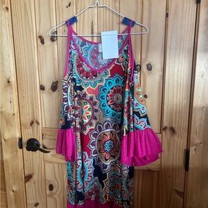 Vibrant Multicolor Bohemian Dress